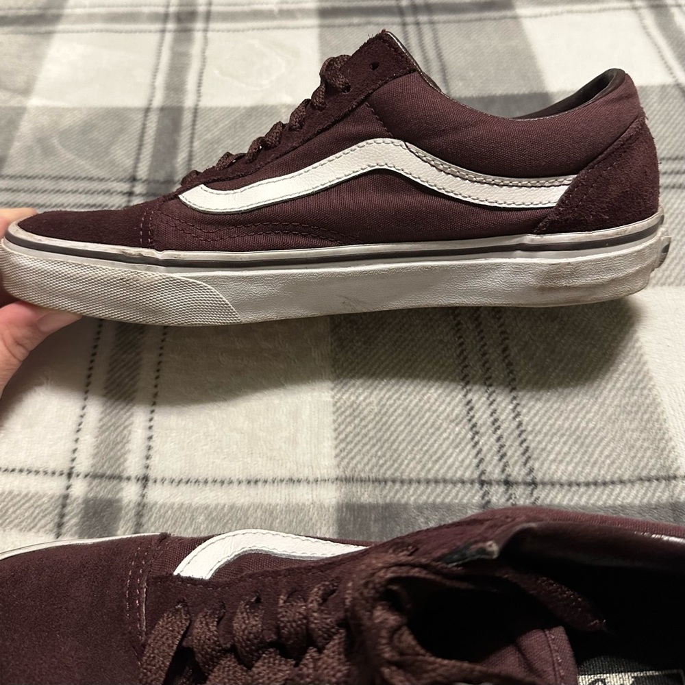 Vans Old Skool Maroon Suede/Canvas Sneakers, Size 8 Women’s/6.5 Men’s - Picture 5 of 10